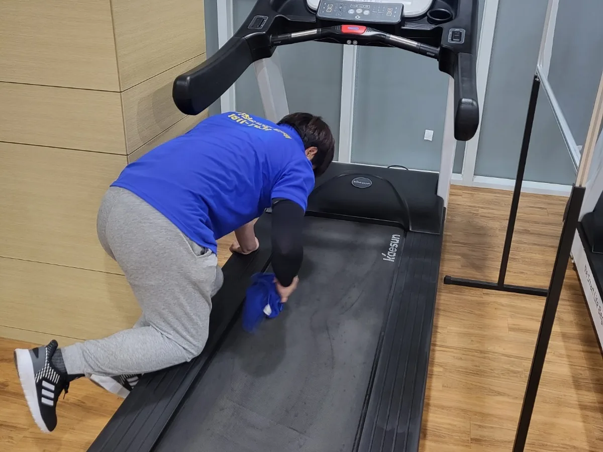 보은군 삼승면 피트니스 라커 검사실 위생청소 사례 - 행진크린